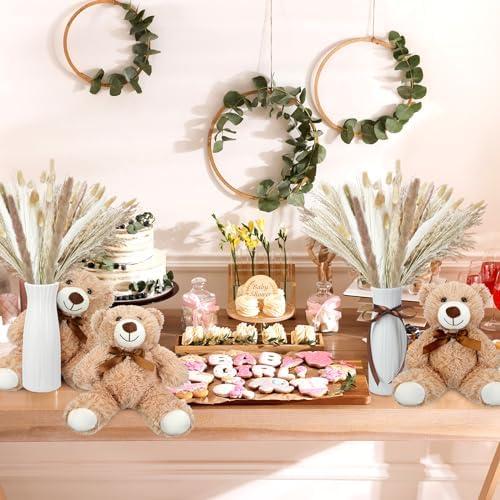 123 Set Bear Baby Shower Table Centerpiece Decor, Brown, Neutral - Image 5