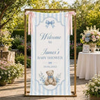 Custom Name Baby Shower Fabric Welcome Sign #2 - Image 2