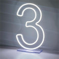 LED Neon Signs Number 3 Birthdays Decor Neon Lights Party USB Plus Battery Case Light up your baby's birthday with our Neon Number Three Sign (Number 3) by NUOSHANZS