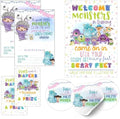 A Sweet Little Monster Is On The Way Baby Shower Party Supply 37pc by SillyGooseGiftstheOriginal