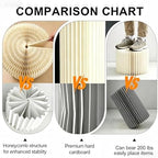 Cylinder Stands for Party 5Pcs Round Pedestal Stand Foldable Cardboard Columns Cylinder Tables for Parties Baby Shower Birthday Wedding Pillars Display Decoration (White,5PCS) - Image 5