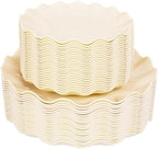 LIYH 50 Pcs Beige Plastic Plates Reusable Unbreakable Dinner Plates Scalloped Plastic Plate Dishwasher Safe Ivory Plate Sets Perfect for Parties Birthday Picnics BPA Free (25Guests) by LIYHLoveinyourheart