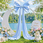 Baby Blue Large Bows for Backdrop Giant Bows Birthday Party Decorations Large Giant Bow Decor for Wedding Baby Shower Birthday Photo Booth Arch Wall Decor 47"x24" - Image 5