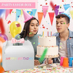 30Pcs 9 Inch White Large Gable Gift Boxes, Party Favor Treat Boxes - Image 6
