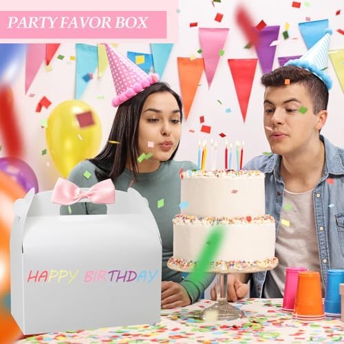 30Pcs 9 Inch White Large Gable Gift Boxes, Party Favor Treat Boxes - Image 6