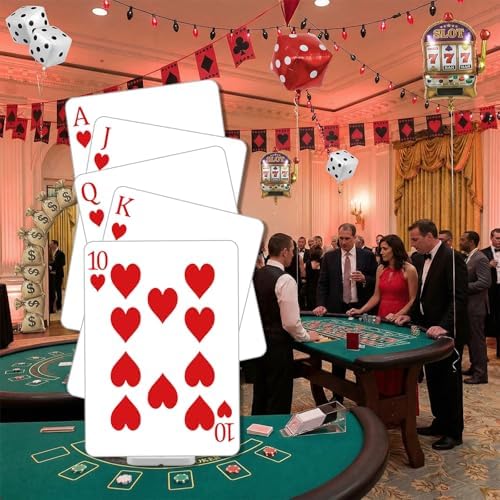Funrous 4 ft Cardboard Stand-up Party Decor, Playing Cards, 1 Pcs - Image 7
