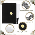 100 Set 5 x 7 Laser Cut Wedding Invitations, Black - Image 3
