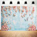 10x8ft Butterfly Floral Backdrop Birthday Colorful Flowers Photo Background for Girls Wedding Birthday Party Girls Princess Butterfly Theme Baby Shower Events Party Decorations Photo Booth Props by Unknown