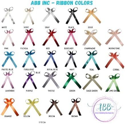25 Personalized Ribbons Assesmbled Bows Custom Bridal Shower Favor Party Favors Wedding Bridesmaid Memorial Ribbons Funeral Baby Invitations Mis XV años Quinceanera (Aqua) - Image 6