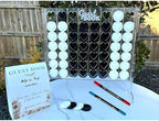 Acrylic Wedding Guest Book Alternative | Unique Connect-Style Frame with 54 Heart Chips, Guest Book Sign & 2 Pens | for Graduation 2026, Baby Shower, Bridal Shower, Birthday, and Retirement Parties - Image 4