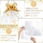 Thenshop 44 Pcs Empty Gift Basket Bulk,Basket Gifts, Khaki, Solid - Image 3