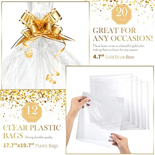 Thenshop 44 Pcs Empty Gift Basket Bulk,Basket Gifts, Khaki, Solid - Image 3
