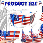 Funnymoom 24 Pcs 4th of July Gift Basket Empty, Patriotic American Flag - Image 3