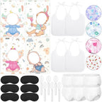 Liitrsh 4 Sets Funny Blindfold Baby Shower Feed Me Baby Shower Games Set by Liitrsh