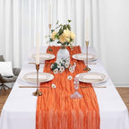 12 Pack 35 x 120 Inch Orange Table Runner Cheesecloth 10Ft - Image 3