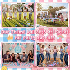 4 Sets Baby Shower Game Swing Shaking Balls Set for Adult Novelty Twerk Includes 120 Table Tennis Balls, 4 Strap Shake Boxes 4 Belts for Bridal Party(Gender Reaveal,Pink, Blue) - Image 6