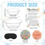 4 Set Funny Baby Shower Games, Bowls Blindfolds Babies Beads - Image 5
