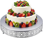 Wenqik 16 Inch Cake Stand Round Metal Cupcake by Wenqik
