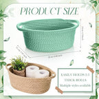 LemonRoad 5 Pcs Woodland Party Supplies, Sage Green Brown Empty Gift Basket - Image 2