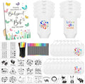 69 Pcs Baby Bib Bodysuit Baby Shower Set Baby Shower Game Sign Baby Feeder Bib Newborn Bodysuit Fabric Marker by SytuHete