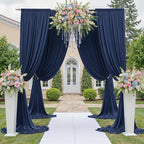 20FTx12FT Navy Blue Backdrop Curtains for Weddings, Birthdays and Labor Day by Outpain