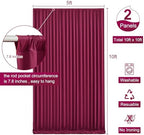 10x10 Burgundy Backdrop Curtain for Parties Wedding Wrinkle Free Maroon Photo Curtains Backdrop Drapes Fabric Decoration for Birthday Engagement Ceremony 5ft x 10ft,2 Panels - Image 5