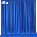 10ft x 15ft Royal Blue Wrinkle Free Backdrop Curtains for Wedding Party Backdrops Curtain Drapes Fabric Decorations Photo Back Drop Cloth for Baby Shower Photography Stage Reception by Tao-GePartyDecorations