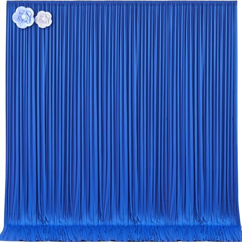 10ft x 15ft Royal Blue Wrinkle Free Backdrop Curtains for Wedding Party Backdrops Curtain Drapes Fabric Decorations Photo Back Drop Cloth for Baby Shower Photography Stage Reception by Tao-GePartyDecorations
