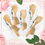 Funnymoom 24 Sets Wedding Bridal Shower Favors, Bamboo Wooden Spoons - Image 4