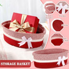 Colingmill 2 Pack 12''x8''x5'' Woven Gift Basket Empty,Red - Image 3