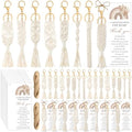 Ecation Boho Baby Shower Favors for Guest Macrame Keychain Bulk by Ecation