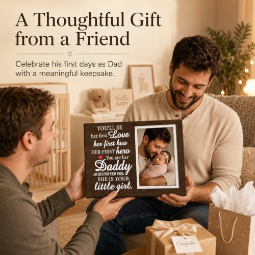 TWING Personalized New Dad and Baby Photo Canvas Wall Decor, 24 X 16 in - Image 5