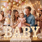Pooqla Baby Shower Decorations, Marquee Letter Lights for Gender Reveal - Image 5