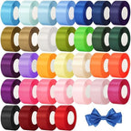 NESCCI 800 Yards Ribbon,1-1/2 Inch Satin Ribbon,32 Colors by NESCCI