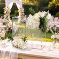 Clear Acrylic Wedding Card Box DIY Kit with Faux Flowers - 10x10x5.6 Inch by AzReference