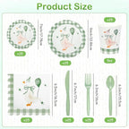 175PCS One Silly Goose Birthday Party Tableware Set,Serve for 24 Guests - Image 2