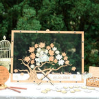 Wedding Guest Book Alternative, Fall Maple Tree Drop Top Frame Sign-in - Image 3