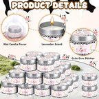 Conelist 24 Sets Cow Baby Shower Candle Favors for Guests - Image 3