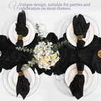 50 Pack Black Cloth Napkins 20x20Inch Cheesecloth Napkins - Image 6