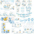 Little Pumpkin Baby Shower Decorations Party Supplies Blue - Image 2