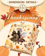 qiqee Thanksgiving Bakery Box with Window 60packs 6x6x3 Gold Leaves Cookie Boxes Pastry Box for Thanksgiving Day - Image 5