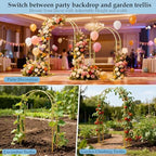 7.2FT 6FT Wedding Arch Backdrop Stand Set of 2, Balloon Arch kit - Image 5
