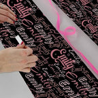 AOFUN Personalized Name Heart Custom Name Gift Wrapping Paper Personalized Gift Wrap Paper Personalized Gift Wrap Paper Custom Gift Tissue Paper 5 Rolls 58"" x 23"", Style 26 - Image 4