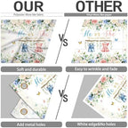 He or She Gender Reveal Background 10 x 8 ft Watercolor Flower Backdrop Large Boy or Girl Banner Newborn Baby Shower Baptism Kids Birthday Photography Props Decoration Polyester - Image 5