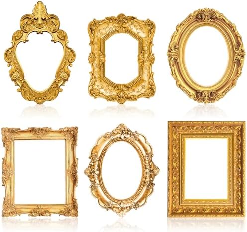 Lineshading 6 Pcs Large Photo Booth Props Gold Picture Selfie Frame 20 Inch by Lineshading