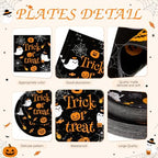 Ceenna Halloween Trick or Treat Party Supply Decoration for 50, Orange - Image 2