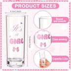Sliner 50 Sets Baby Shower Shot Glass It's a Girl Gift Bulk for Guests - Image 3