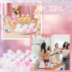 Treela 24 Sets Snowflake Scented Candles Party Favors Pink Gradient - Image 4