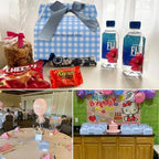 Yiksonyo 100 PCS Paper Treat Boxes, 6.4 x 3.5 x 3.5 inches Blue Gingham Party Favor Boxes for Birthday, Baby Shower, Wedding, and Christmas,Paper Goodies Boxes with Handles for Treats, Candy - Image 7