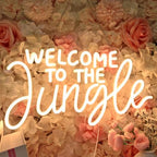 Planzo Welcome to the Jungle LED Neon Sign Light Baby Shower Wall Decor by Planzo